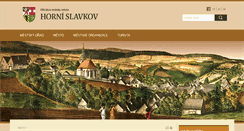 Desktop Screenshot of hornislavkov.cz